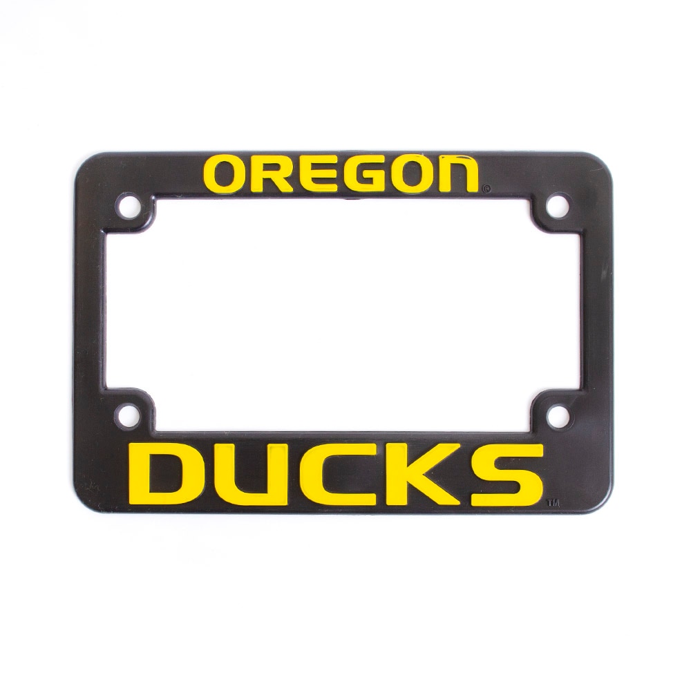 Oregon Ducks, Black, Plate Frame, Home & Auto, Motorcycle, Sold Individually, 137138